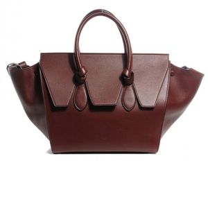 Celine Tie Knot Bag Chocolate Brown w/ Royal Blue
